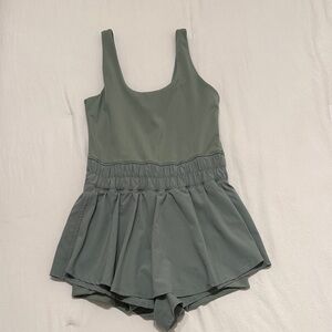 Green Athletic Romper